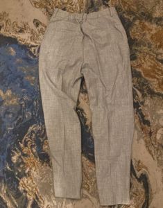 Gray Pleated Trousers