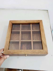 Wooden Shadow Box Display Case Oriflame