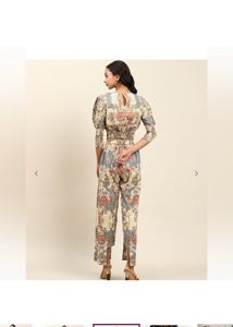 Aarke Ritu KumarFloral Print Crop Top with Pants S