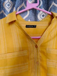 Stripped Crop Shirt K Pop