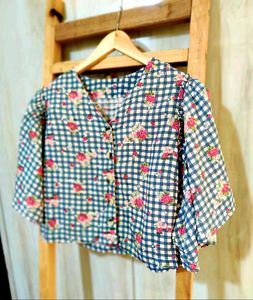 Cotton Printed Top Size-34