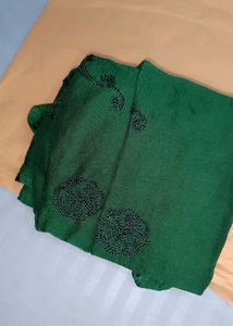 Dress Material Pista With Green Dupatta