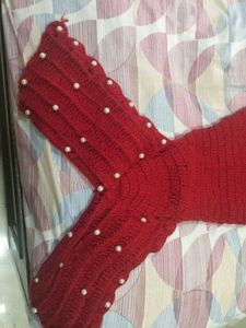 Red Crochet Mermaid Outfit