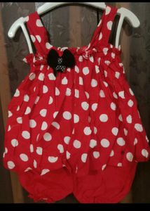 Red Baby Girls Top And Pant Set