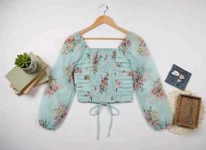 Floral Print Crop Top