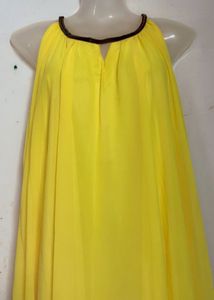 Yellow Halter Maxi Dress
