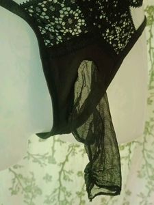 Designer Men&#39;s Lace Thong with elephant bulge
