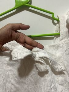Frilly Poly Crop Top
