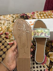 Embellished Slide Sandals