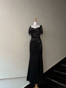 Elegant Black Long Gown