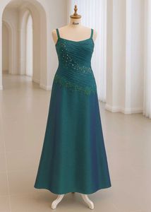 Teal Beaded Gown