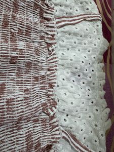 Stylish White &amp; Pink Top