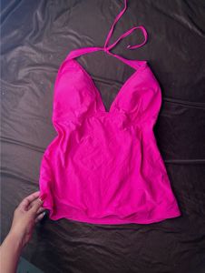 hot pink hatler top🩷
