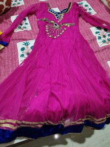 Pink Anarkali Dress