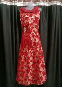 Red Floral Dress ❤️