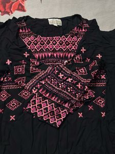 Sabhyata Original black Long Kurti