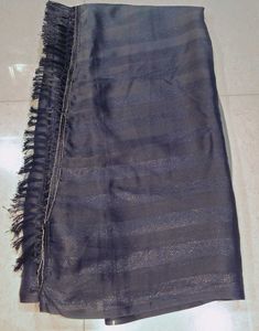 Elegant Grey Sequin Saree