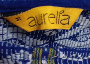 Aurelia Pure Cotton Navy Blue Kurti