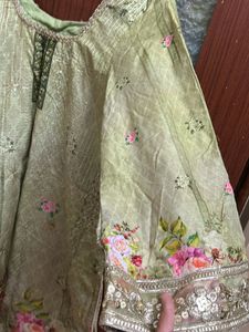 Party Wear Digital Print Embroidery Dress