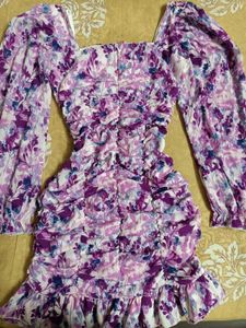 Berrylush Floral Mini Bodycon Dress