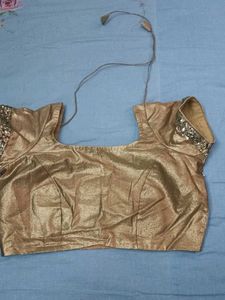 Golden Saree Blouse