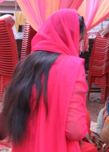 Red Embroidered Anarkali Suit