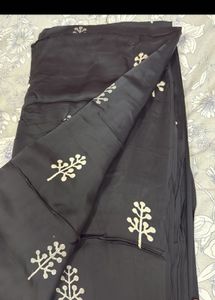 1.2 Mtr Block Print Modal Satin Fabric