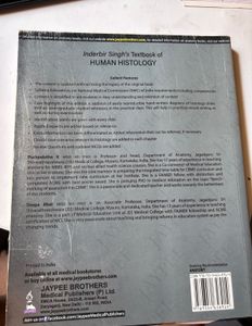 Inderbir Singh Histology Book