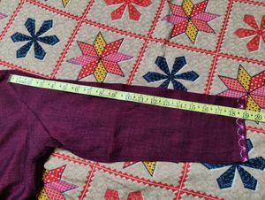 Elegant Purple Cotton Kurta