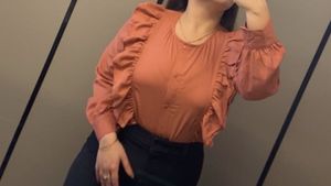 Ruffle Detail Formal Shirt Top
