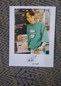 BTS POLOROID WITH SIGNATURE