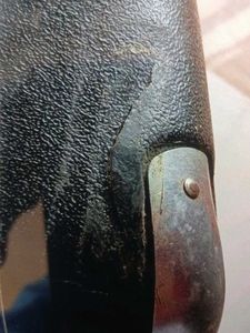 Black suitcase for tourism