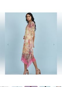 Aarke Ritu KumarPrinted V-neck Kaftan with Camisol