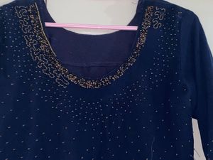 Elegant Navy Blue Dress