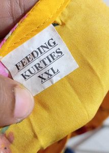Women Crepe Feeding Kurti