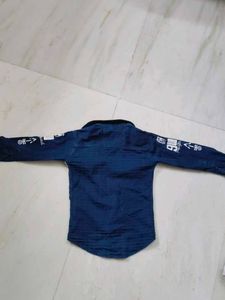 Graphic Print Denim Shirt