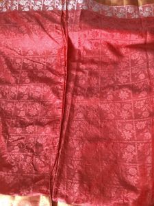 BrandNew Beautiful BanarasiSaree-Coral&amp;Gold-WithBl