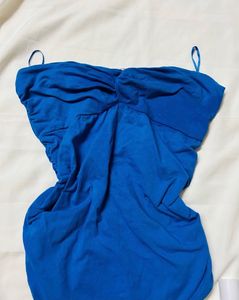 Blue Tube / Strapless Bodysuit