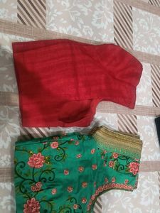 Embroidered Green Blouse