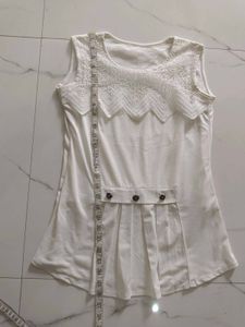 White Trendy Top