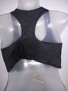 Black Important Sports Bra