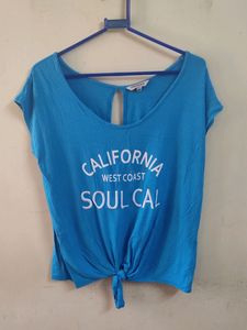 Blue Knot Top