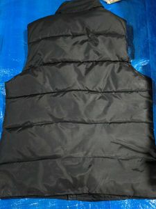 Black Padded Vest with Emblem
