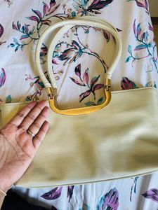 White Leather Handbag