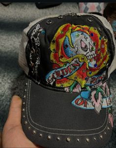 Ed Hardy Skull Trucker Hat