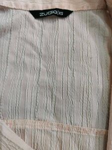 Pink Textured Blouse