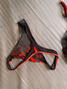 Red &amp; Black Corset  Set😍