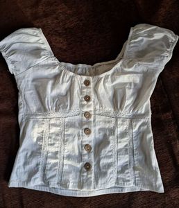 Lulu And Sky Puff Sleeve Top