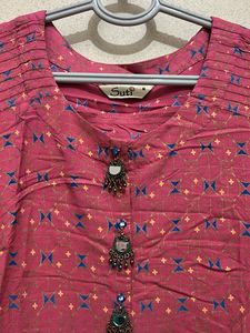 Dusty Rose Printed Dress