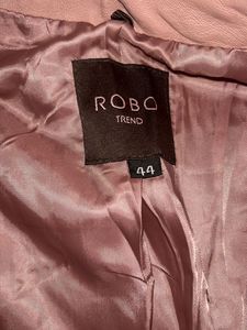 Faux Leather Jacket Pinkish Rust Colour